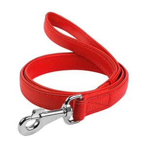 Повідець для собак WAUDOG Glamour шкіряний M-XXL червоний (33763) зображення 1