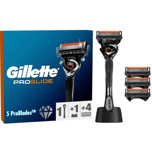 Бритва Gillette Fusion ProGlide з 4 змінними картриджами + Підставка (8700216357227) зображення 1