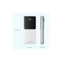 Батарея універсальна Vention 10000mAh 22.5W 3A PD, Built-in USB-C+Lightning Cables, White (FHOW0) - зменшене зображення 3