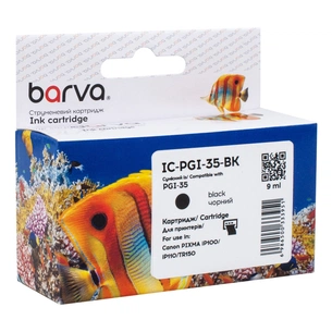 Картридж Barva Canon PGI-35 BK (1509B001) 200 ст, Black (IC-PGI-35-BK) зображення 1