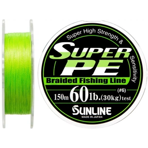 Шнур Sunline Super PE 150м салатовий 0.405мм 60LB/30кг (1658.01.70) зображення 1