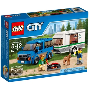 Конструктор LEGO City Great Vehicles Фургон та будинок на колесах (60117) зображення 1