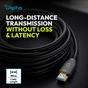 Кабель мультимедійний HDMI M to HDMI M 40.0m V2.1 8K60Hz AOC 48Gbps black Digitus (AK-330126-400-S) - зменшене зображення 4