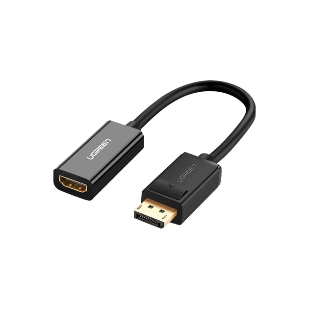Перехідник Display Port M to HDMI F 1080P black Ugreen (40362) - зображення 1