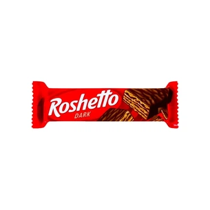 Батончик Roshen вафельний Roshetto чорний шоколад 34 г (607585) зображення 1