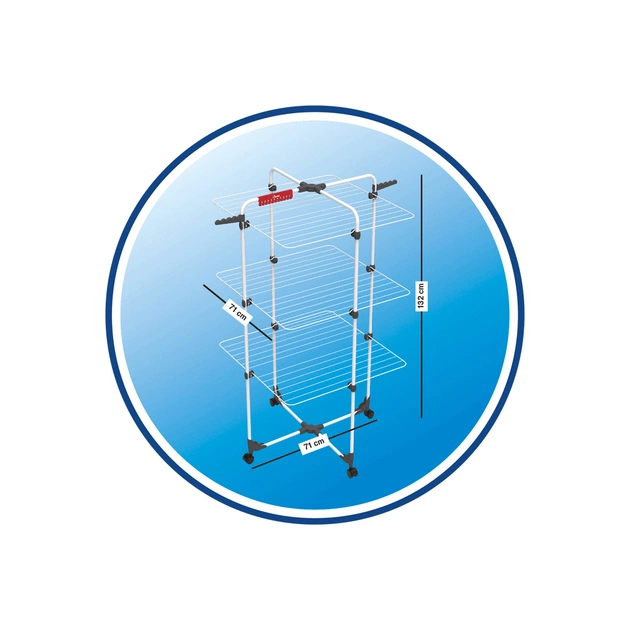 Сушарка для білизни Vileda Mixer 3 Tower Indoor Dryer 30 м (4023103202092) - picture 3