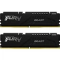 Модуль пам'яті для комп'ютера DDR5 16GB (2x8GB) 4800 MHz Beast Black Kingston Fury (ex.HyperX) (KF548C38BBK2-16) - зменшене зображення 1