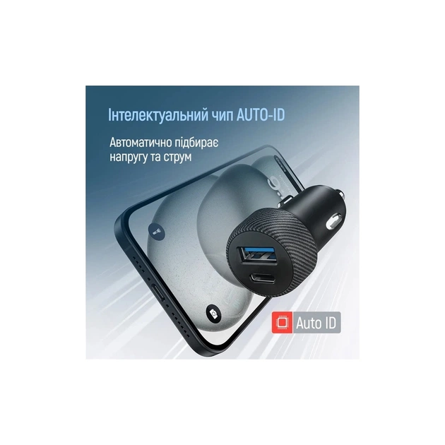 Зарядний пристрій ColorWay USB-C PD35W + USB QC3.0 car adapter (CW-CHA064PD-BK) - picture 10