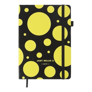 Книга записна Buromax RELAX А5 96 аркушів, чистий (чорн. бум.) лимонний (BM.295401-58) зображення 1