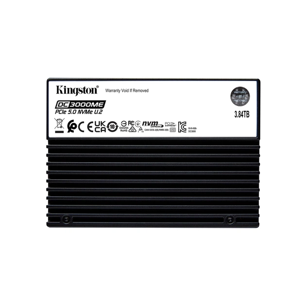 Накопичувач SSD U.2 2.5" 3.84TB Kingston (SEDC3000ME/3T8) - изображение 1