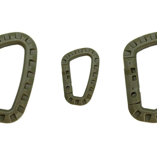 Карабін туристичний Tramp Набір 3 шт пластикових Green (UTRA-304-green) - picture 3