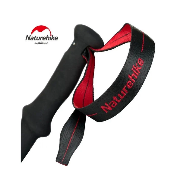 Трекінгові палиці Naturehike ST06 NH17D006-D 3-секційна чорна 1 шт (6927595748596) - picture 2