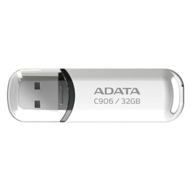 USB флеш накопичувач ADATA 32GB C906 White USB 2.0 (AC906-32G-RWH) - изображение 1