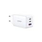 Зарядний пристрій Ugreen USB-A+2*USB-C 65W GaN Tech Fast White (CD224/15334) - зменшене зображення 2