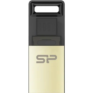 USB флеш накопичувач Silicon Power 8Gb Mobile X10 , OTG, Champague (SP008GBUF2X10V1C) зображення 1