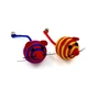 Іграшка для котів Hippie Pet Мишки смугасті різнокольорові 4 см 2 шт (HIPCT18040) - зменшене зображення 1