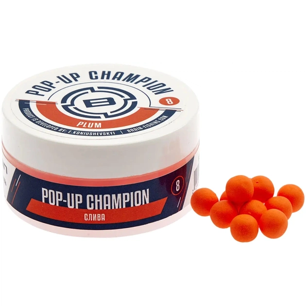 Бойл Brain fishing Champion Pop-Up Plum (слива) 12mm 34g (1858.21.83) - изображение 1