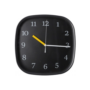 Настінний годинник Optima Style пластиковий, чорний (O52117) зображення 1