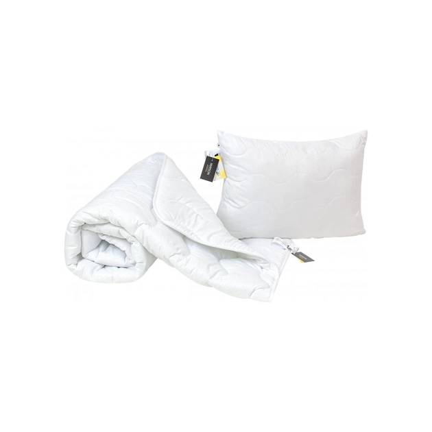 Ковдра MirSon Набір шовковий №1687 Eco Light White Ковдра 140х205 + подушк (2200002656856) - зображення 1