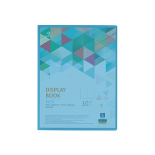 Папка з файлами Optima А4 з 10 файлами "FLEX", блакитна (O32121-11) зображення 1