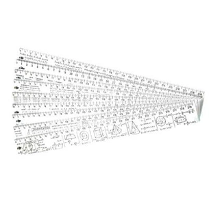 Лінійка Спектр 30 см "Алгебра", plastic, blister (Л-300а) зображення 1