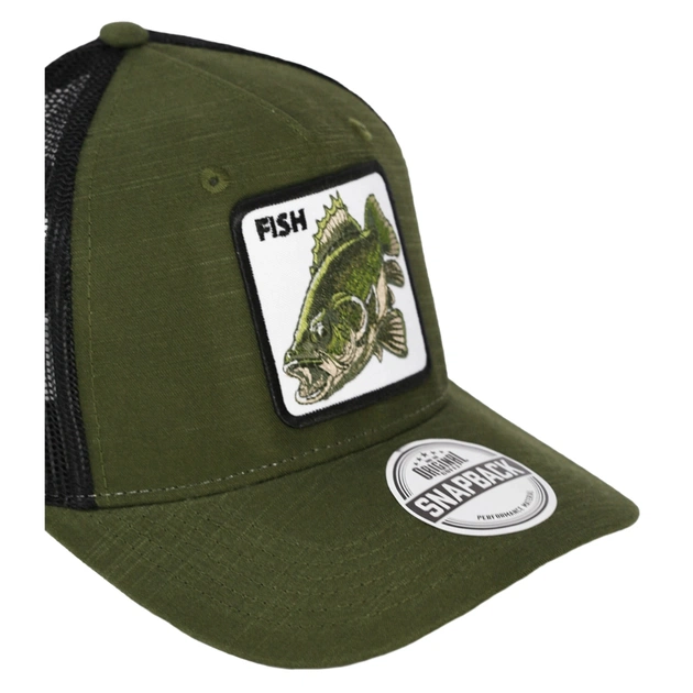 Кепка coFEE Five Panels Snap Fish армійська (SH2026.29/11) - зображення 3
