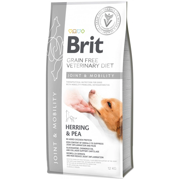 Сухой корм для собак Brit GF VetDiets Dog Mobility 12 кг (8595602528240) - изображение 1