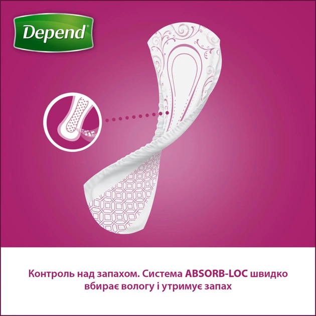 Урологические прокладки Depend Super Pad 8 шт. (5029053546186//5029053561608) - изображение 5