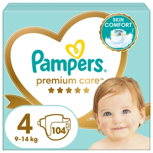 Підгузки Pampers Premium Care Maxi Розмір 4 (9-14 кг) 104 (4015400465447) зображення 1