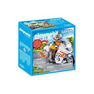 Конструктор Playmobil City life Мотоцикл МЧС (70051) зображення 1