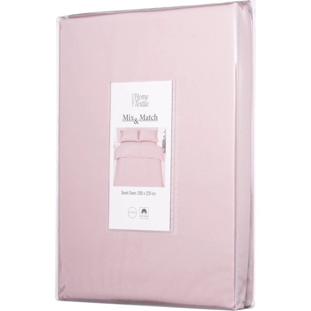 Підковдра Ardesto Mix&Match сатин 200х220 см пудра (ART2022DVP) - зображення 6