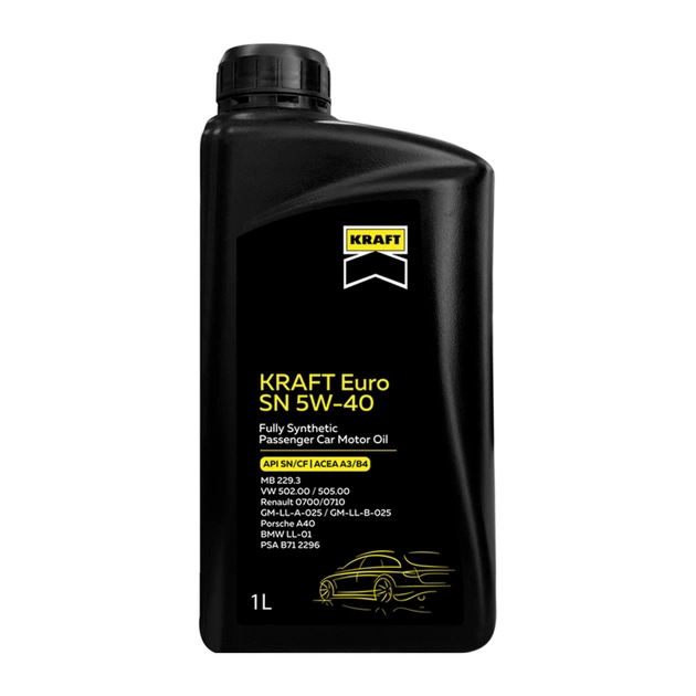 Моторна олива KRAFT Euro SN 5W-40, 1л (708137) - изображение 1
