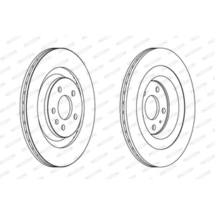 Гальмівний диск FERODO DDF1667C зображення 1