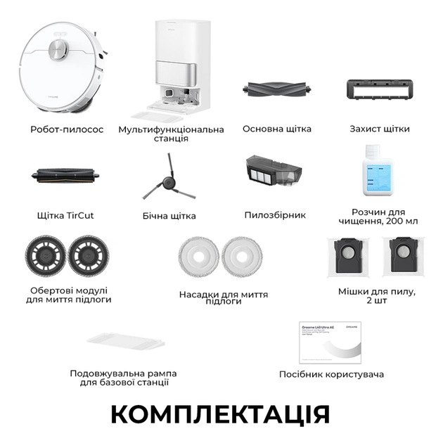 Пилосос Dreame L40 Ultra AE White (RLL77SE) - picture 3