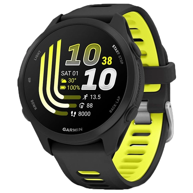 Смарт-годинник Garmin Forerunner 170, GPS, Black/Amp Yellow, GPS смарт-годинник (010-03920-00) - зображення 1