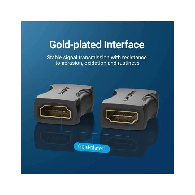 Перехідник HDMI F to HDMI F black Vention (AIRB0) - picture 5