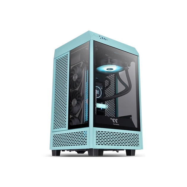 Корпус ThermalTake The Tower 100 Turquoise Window (CA-1R3-00SBWN-00) - изображение 1