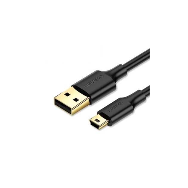 Дата кабель USB 2.0 AM to Mini 5P 1.0m US132 black Ugreen (10355) - зображення 1