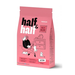 Сухий корм для кішок Half&Half для кошенят з яловичиною 8 кг (4820261920796) зображення 1