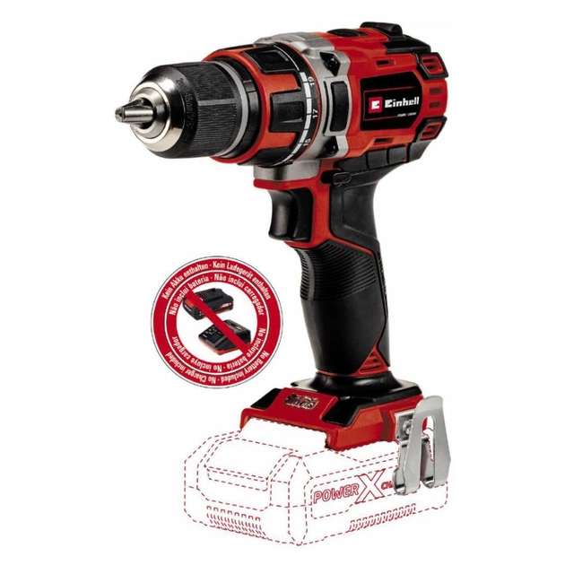 Шуруповерт Einhell TE-CD 18/50 Li BL Solo X-Change (без АКБ та ЗП) (4513887) - зображення 1