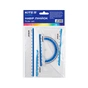 Лінійка Kite набір: лінійка 15 см, 2 косинця, транспортир (блакитна смуга) (K-280-07) - preview 1