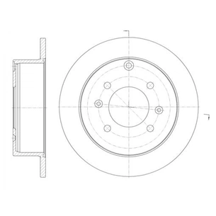 Гальмівний диск REMSA 6757.00 зображення 1