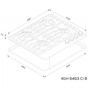 Варочна поверхня Kernau KGH 6463 CI B - зменшене зображення 2