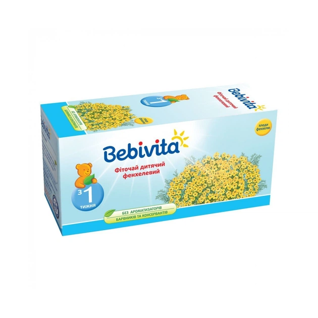 Дитячий чай Bebivita фенхелевий, 30 г (4820025490718) - picture 1