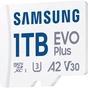 Карта пам'яті Samsung 1TB microSDXC Class UHS-I U3 V30 A2 EVO Plus + SD Adapter (MB-MC1T0SA/EU) - зменшене зображення 1
