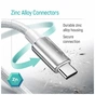 Дата кабель USB 2.0 AM to USB-C 2.0m 3A zinc alloy braided white ColorWay (CW-CBUC099-WT) - уменьшенное изображение 8