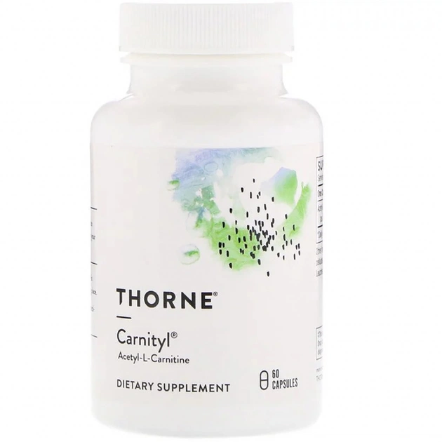 Амінокислота Thorne Research Ацетил-L-карнітин, Carnityl, 60 капсул (THR-52002) - зображення 1