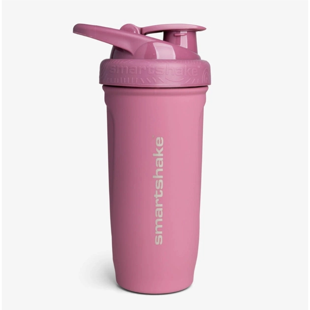 Шейкер спортивний SmartShake Reforce Stainless Steel 30oz/900ml Deep Rose (11153201) - picture 2