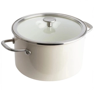Каструля KitchenAid Steel Core 24 см 6 л мигдалевий крем (CC003269-001) зображення 1