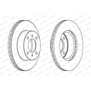 Гальмівний диск FERODO DDF1005C зображення 1